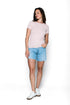 Sarah-Envelope Neck Tee
