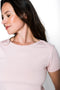 Sarah-Envelope Neck Tee