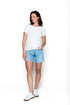 Sarah-Envelope Neck Tee