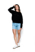 Brynn-Mesh Stripe Crew Sweater