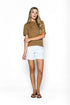 Shelly-Short Sleeve Crew Sweater
