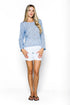 Zoe-Tie Front Blouse
