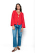 Zoe-Tie Front Blouse