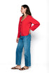 Zoe-Tie Front Blouse