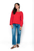 Zoe-Tie Front Blouse