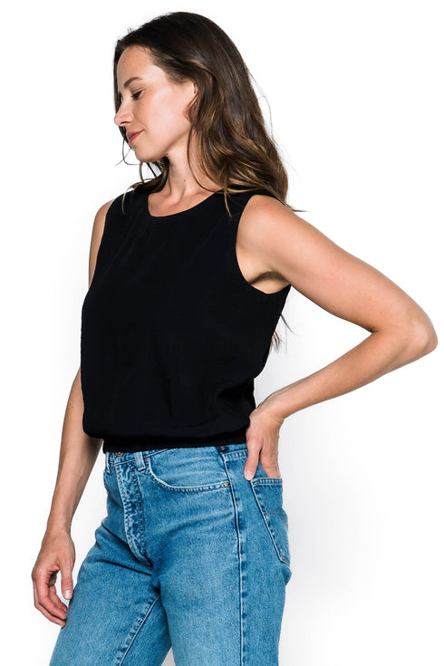 Gabbie-Cinched Hem Blouse