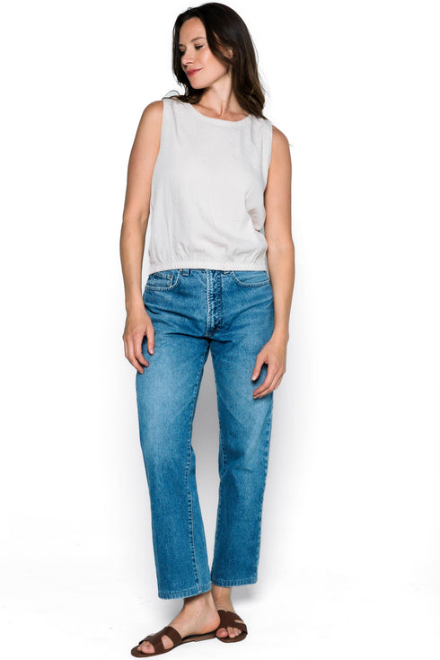 Gabbie-Cinched Hem Blouse