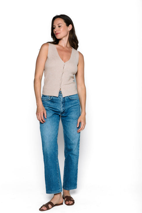 Ava-Rib Sweater Vest
