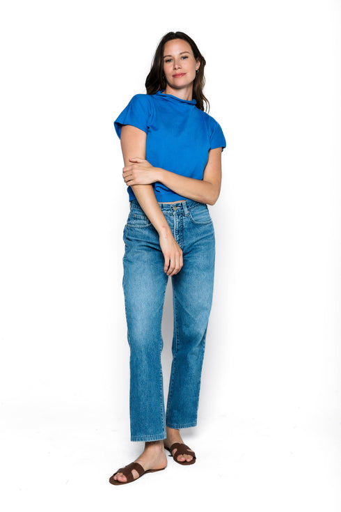 Amber-Sleeveless Funnel Neck