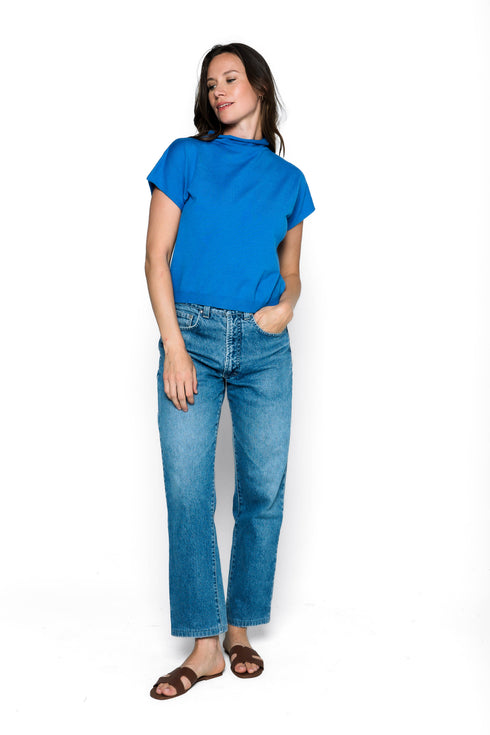 Amber-Sleeveless Funnel Neck