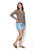 Kristin-Slim Rib Cardi