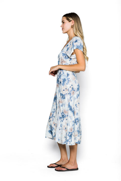 Elody-Flutter Sleeve Dress