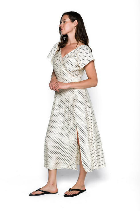 Elody-Flutter Sleeve Dress