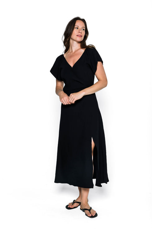 Elody-Flutter Sleeve Dress