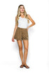Christine-Fluid Twill Cuffed Short