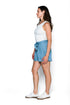 Christine-Fluid Twill Cuffed Short