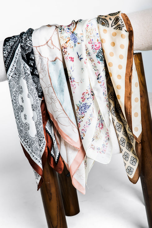 Bardot-Satin Scarf 4 pack
