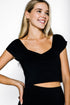 Ginger-Ruched Sleeve Tee