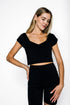 Ginger-Ruched Sleeve Tee