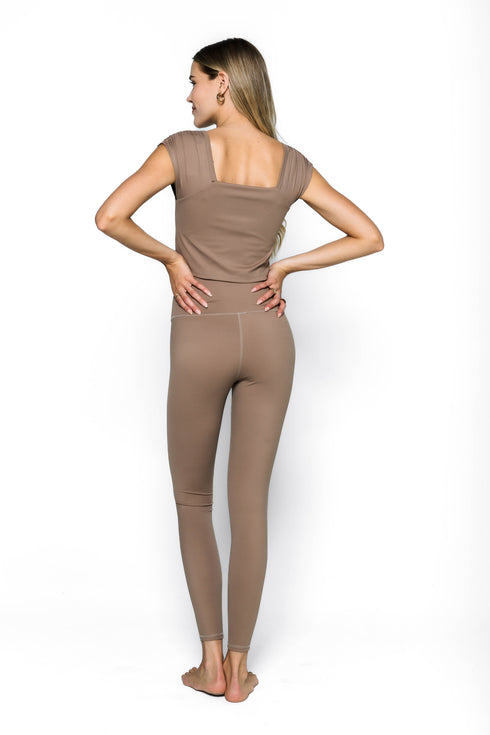 Ginger-Ruched Sleeve Tee
