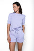 Bella-Luxe Fleece Puff Sleeve Crew