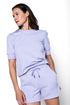 Bella-Luxe Fleece Puff Sleeve Crew