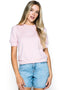 Bella-Luxe Fleece Puff Sleeve Crew
