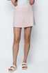 light pink luxe fleece tennis skirt