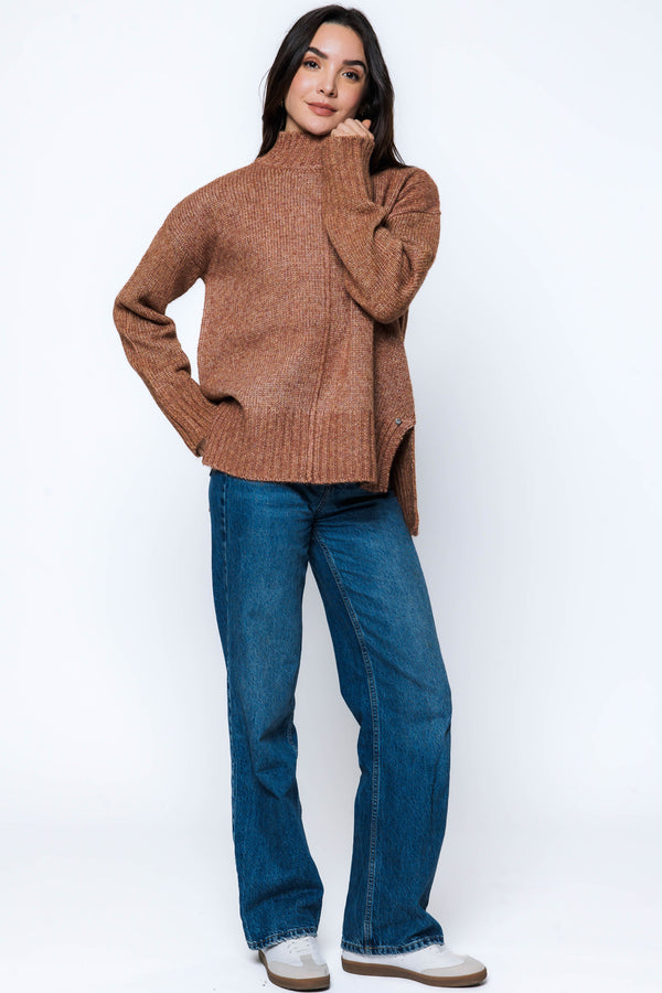 Sylvie-Mock Neck Sweater